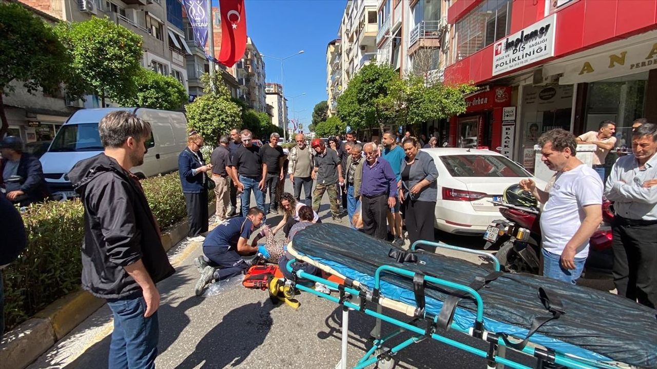 Aydın'da kaza: Karşıdan karşıya geçmeye çalışan kadına motosiklet çarptı!