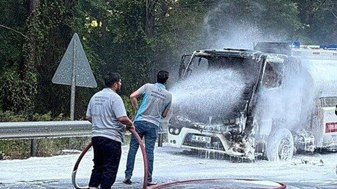 Muğla Marmaris'te korku dolu anlar: Aniden alev aldı!