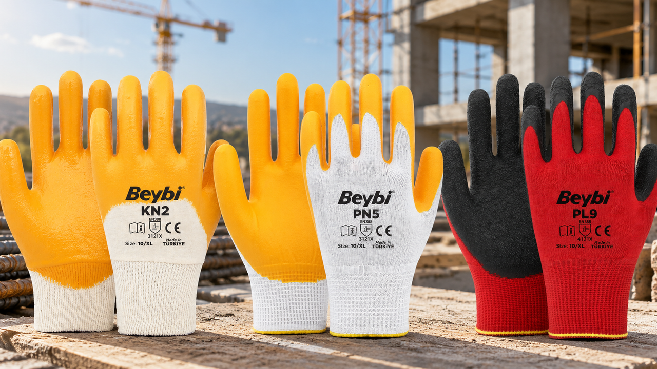 Выбор строительных перчаток: как модели Beybi PN5, PL9 и KN2 обеспечивают безопасность и комфорт на объектах