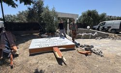 Muğla Bodrum'da kaza: Otomobil, iş yeri tabelasına ve ağaca çarptı!