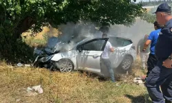 İzmir'de feci kaza: Sollama sırasında ağaca çarptı! 4 ağır yaralı var