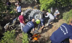 Aydın'da traktör devrildi: Yaralı var!