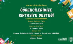 Bodrum Belediyesi'nden öğrencilere kırtasiye desteği: 31 Temmuz'a kadar başvurun!