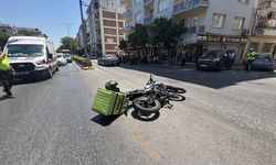 Aydın'da hafif ticari araçla motosiklet çarpıştı: Yaralı var!