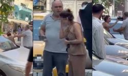 İzmir Konak'ta taksi şoförü ile yolcu arasında kavga!