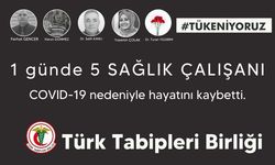 1 günde 5 sağlık çalışanı koronavirüs nedeniyle hayatını kaybetti!