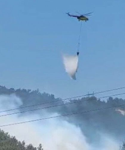 Manisa Soma'da orman yangını: Havadan ve karadan müdahale başladı!