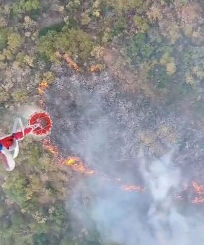 Muğla Marmaris'te yıldırım ormanı yaktı: Çok sayıda ekip sevk edildi!