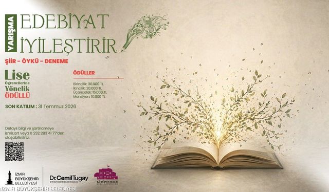 İzmir’de lise öğrencilerine “Edebiyat İyileştirir” yarışması başlıyor!