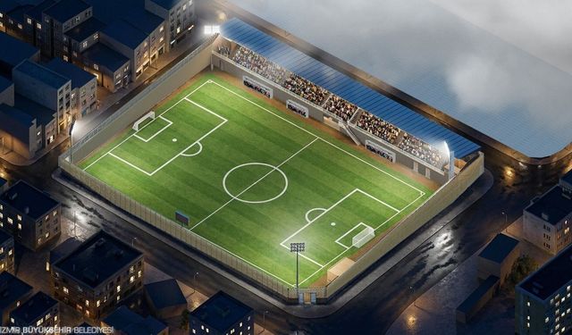 İzmir Konak’ta Langar Futbol Sahası modern spor tesisine dönüşüyor!