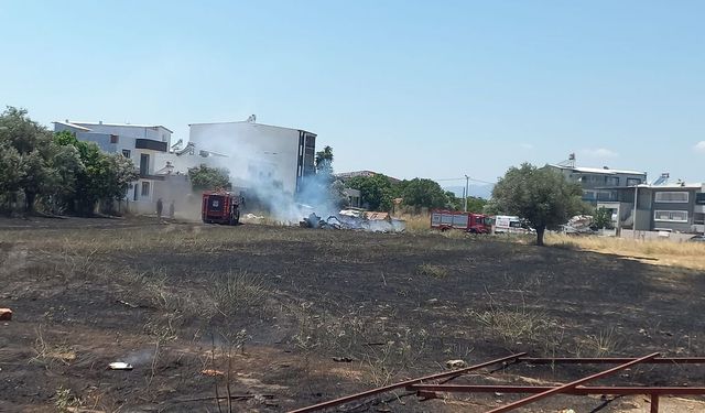 Manisa'da yangın sonrası komşular birbirine girdi: Taşlı ve sopalı kavga!