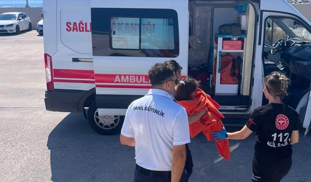 Aydın Didim'de panik: Çocuk deniz yatağıyla açığa sürüklendi!