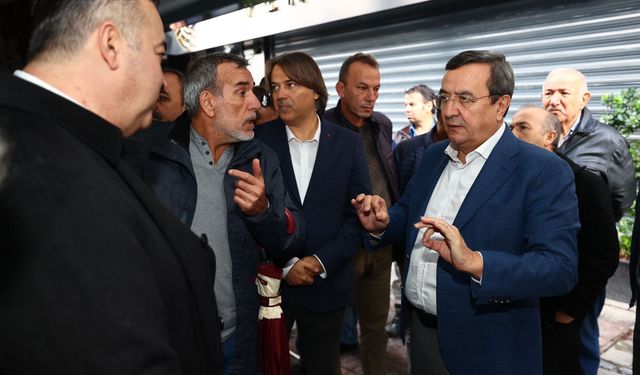Batur'dan Kordon esnafına afet desteği