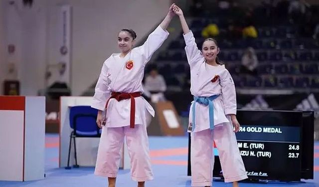 Karate 1 Dünya Gençlik Ligi'nde Kütahyalı Elizan dünya şampiyonu oldu