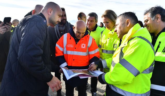 Başkan Soyer Çiğli İleri Biyolojik Atıksu Arıtma Tesisi’nin 4. Faz inşaatını inceledi