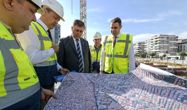 Başkan Tugay Metro Şantiyelerinde  