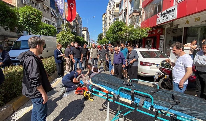 Aydın'da kaza: Karşıdan karşıya geçmeye çalışan kadına motosiklet çarptı!