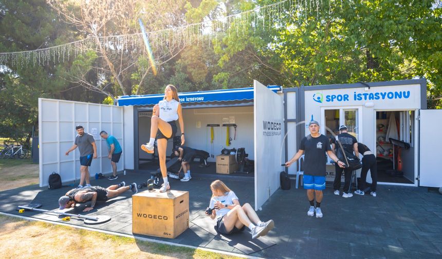İzmir’de spor salonu derdi bitti: Ücretsiz spor istasyonlarına yoğun ilgi!