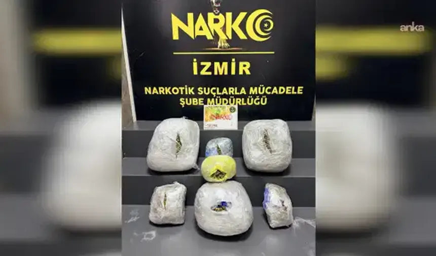 İzmir'de durdurulan araçtan 15 kilo uyuşturucu çıktı!