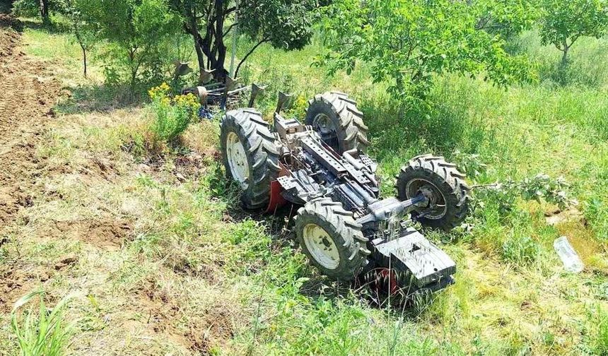 Manisa'da traktör kazası: Sürücü ağır yaralı!
