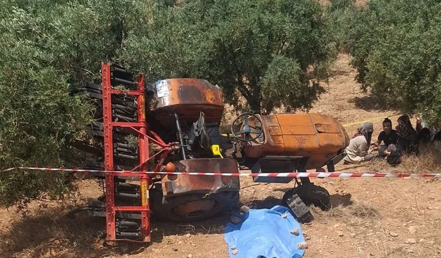 Manisa'da tarlasını sürerken traktör devrildi: Hayatını kaybetti!