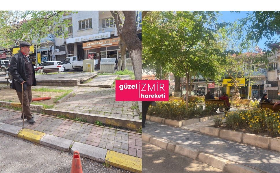 İzmir Bayındır'da atıl durumdaki alanlar yenilendi: Oturma alanları artırıldı!