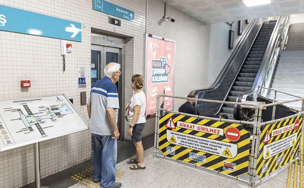 İzmir Metro&amp;#039;da yürüyen merdivenlere sıkı takip: Bakım ve kontrolleri yapıld