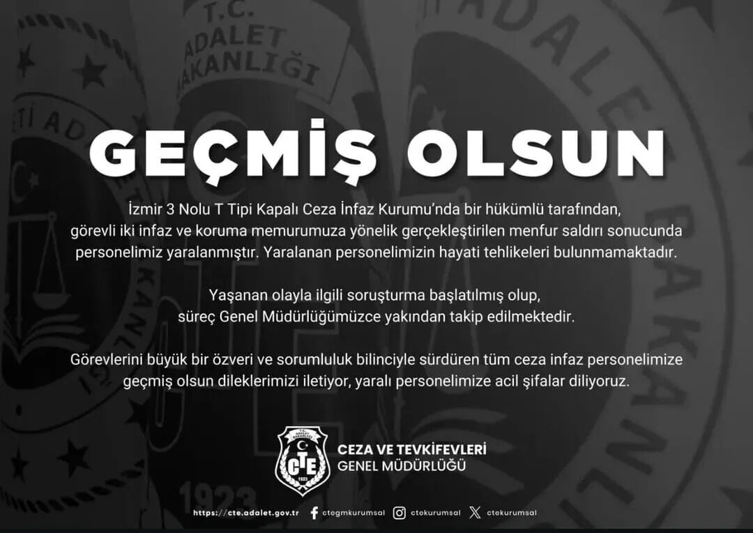 2 İnfaz Koruma Memuru Yaralandı