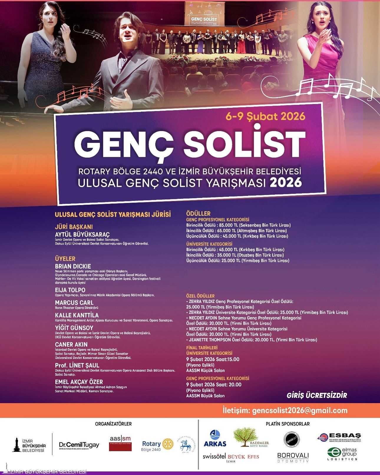 Ödüllü Ulusal Genç Solist Yarışması Izmir