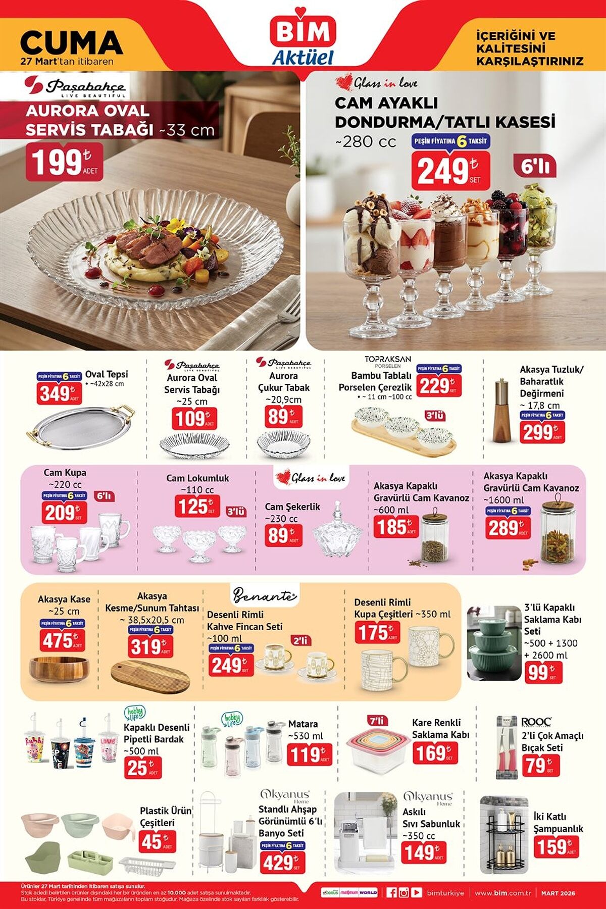 Bi̇m Marketin 27 Mart 2026 Cuma Katalogda Yer Alan Ürün Listesi Şu Şekilde; (4)
