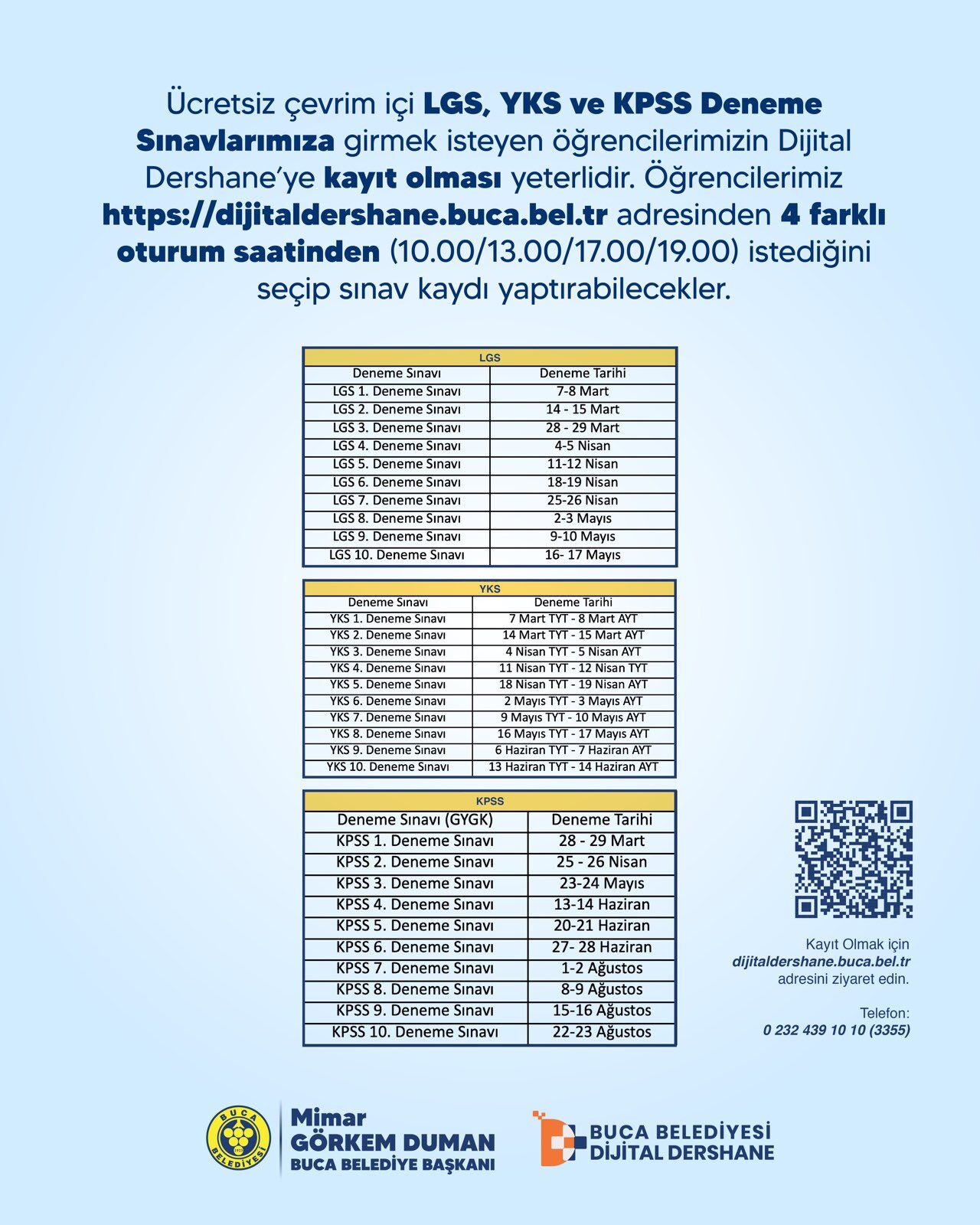 Dijital Dershane’de Ücretsiz Online Deneme Sınavları Başlıyor