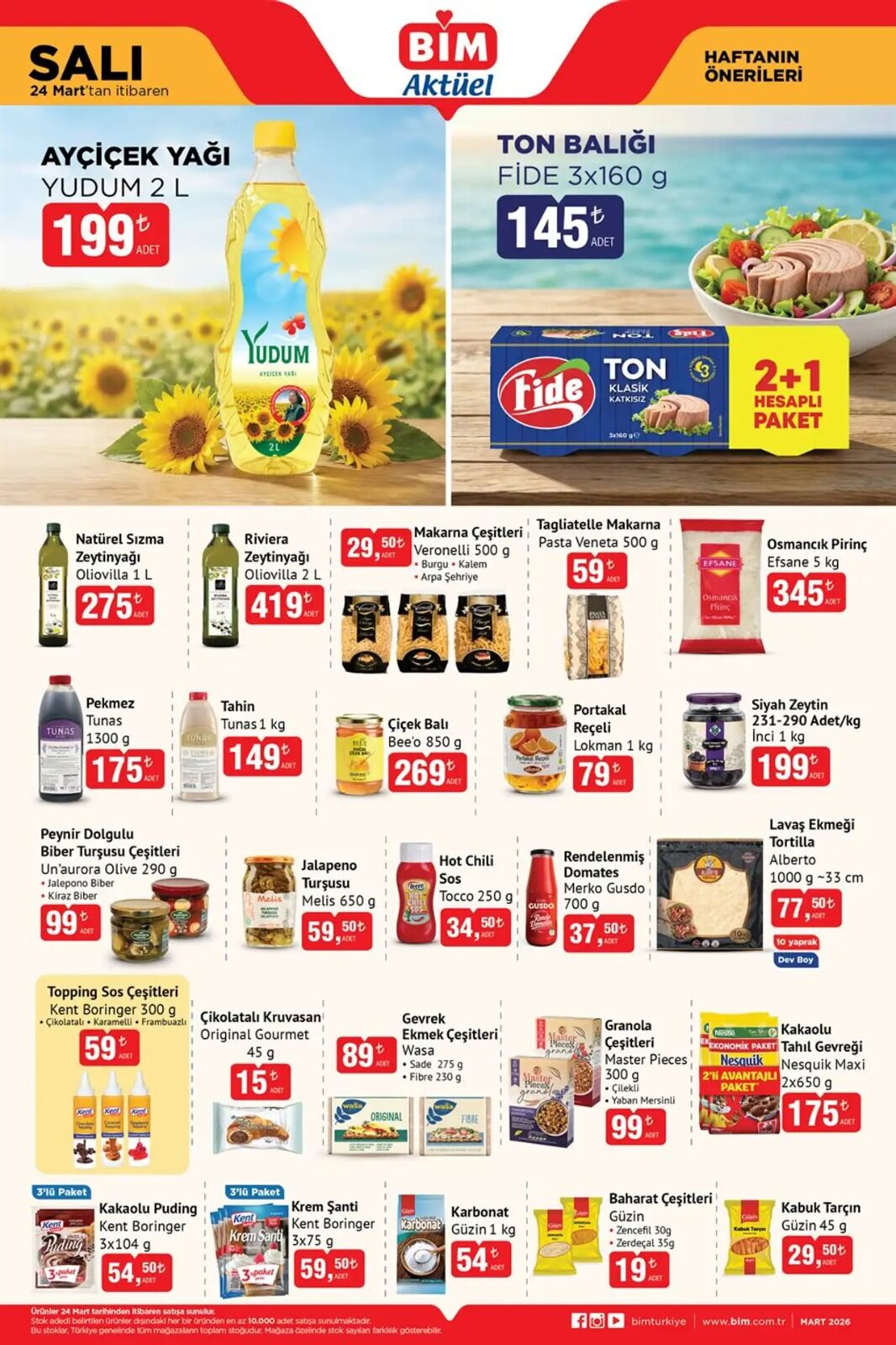 İşte Bi̇m 24 Mart 2026 Salı Ve 25 Mart 2026 Çarşamba Güne Özel Aktüel Kataloğu (2)