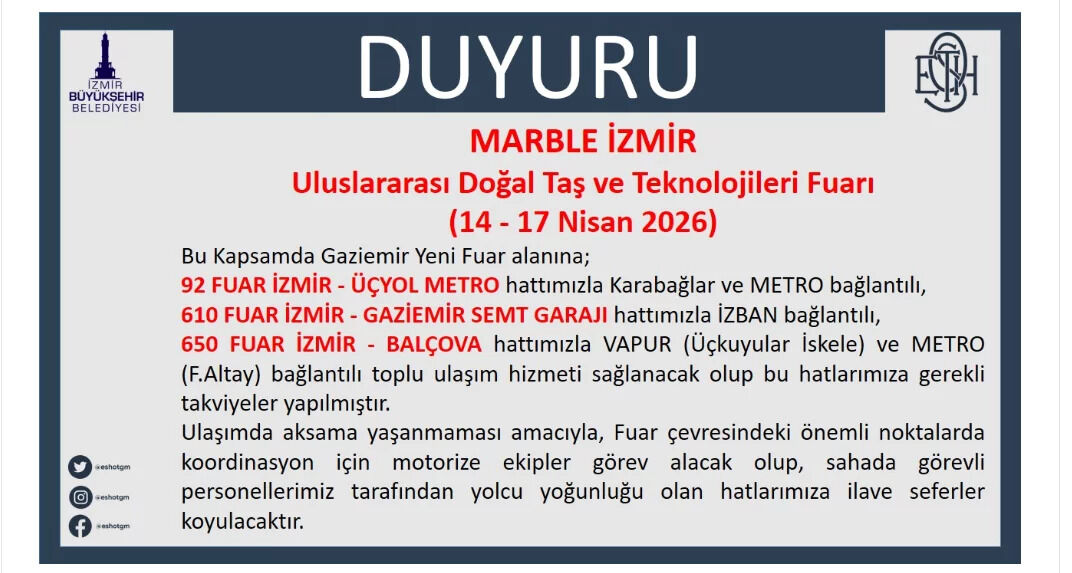 E S H O T Ulaşım Planını