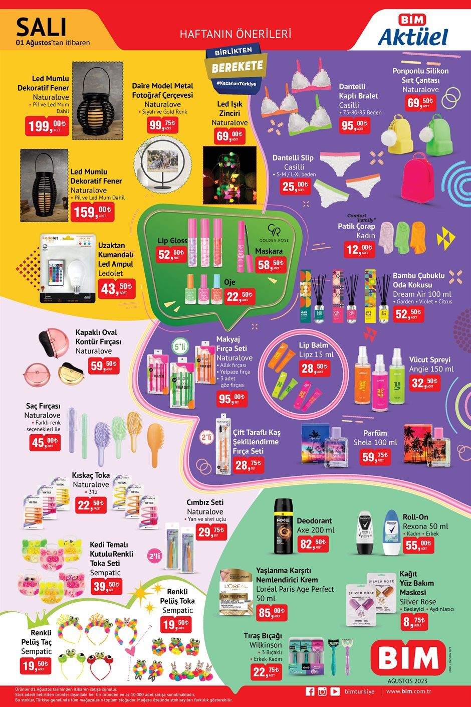 01 Temmuz 2023 Bim Aküel Kataloğu