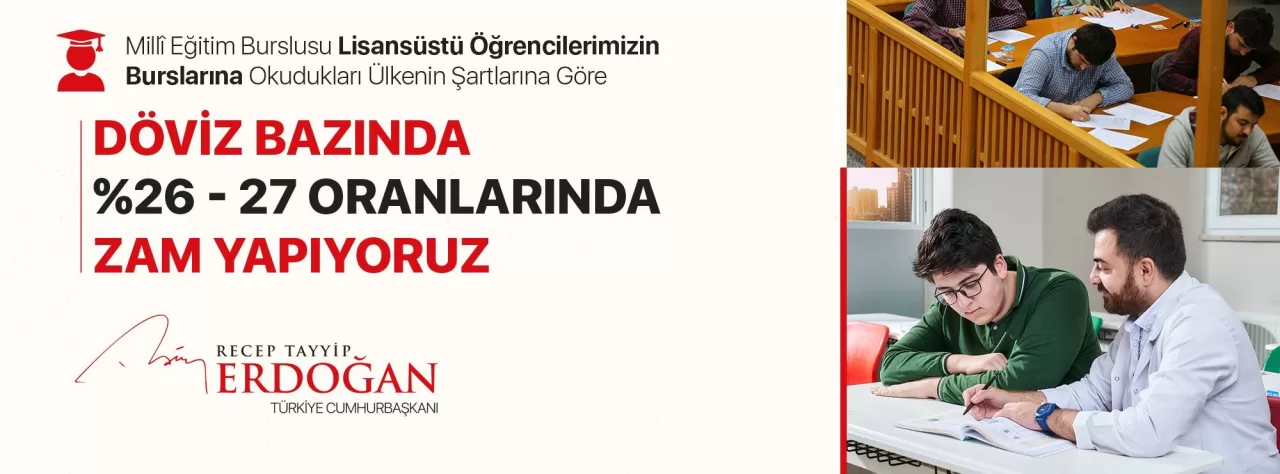 Öğrenci burslarına zam